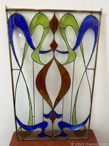 MaxSold Auction: This online auction features bronze statues, vintage microscope, stained glass panel, Jessie Willcox Smith art, \"Marx\" playset, stylized bongo drums, art pottery, Hoselton sculpture, Roseville pottery, Lladro sculpture, Lily table lamp, Vaseline glass, cloisonne vases, art books, and more!