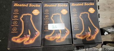 MaxSold Auction: This online auction features heated socks and gloves.