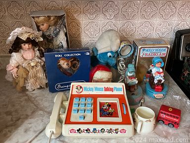 MaxSold Auction: This online auction includes furniture such as a coffee table, side tables, Bombay table, dresser, cabinet, rocking chair, chest, dining table set, couch, lighted cabinet, china cabinet and others, perfumes, coats, accessories, lamps, brassware, linens, Edelstein, Paragon and other china, barware, small kitchen appliances, decor, crystalware, wall art, cameras, Craftsman snowblower, lawnmowers, Pride scooter, mobility aids, Wurlitzer piano, bar fridge and more!