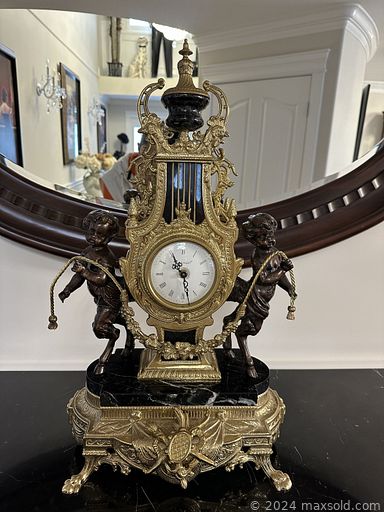 MaxSold Auction: This online auction features House of Chippendale trinket box, mirrors, candle holders, lamps, decanter, clock, and TVs, treasure chest, tub chair, bedroom furniture, executive desk & chair, parson chairs, glass top table, sports collectibles, printer, office supplies, and much, much, more!!!n