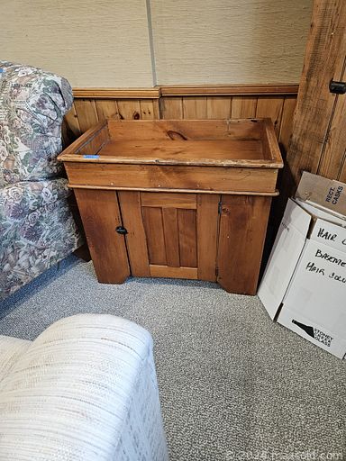 MaxSold Auction: This online auction features cedar hope chest, area rug, grandmother clock, antique vanity set, desk & chair, dry sinks, sofa bed, collectible doll, pipe collection, Royal Doulton figurines, antique books, oil lamps, snowshoes, fishing gear, games, small kitchen appliances, art pottery, souvenir spoons, skis, vinyl records, fitness gear, power & hand tools, and more!!