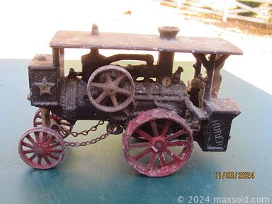 MaxSold Auction: This online auction features patio furniture, art glass, antique dresser bottles, antique Imari vase, decanters, antique teapots, antique plates, cast iron vehicles, jewelry supplies, men’s clothing, stamps, sterling silver jewelry, art pottery, costume jewelry, watches, nutcrackers, cookie jar, printer, and more!