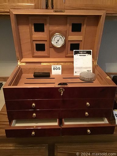 MaxSold Auction: This online auction features humidor, pressure washer, small kitchen appliances, yard tools, smoker, mower, compressor, garden pots, power & hand tools, camping gear, patio furniture, patio heater, lift chair, yard tools, fishing apparel, upright freezers, refrigerator, wine storage cabinet, and much more!