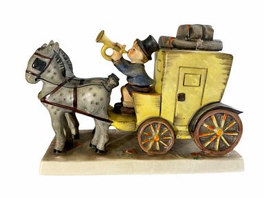 MaxSold Auction: This online auction features a Royal Doulton Peggy, Vintage Blown Glass Unicorn, Hummel Figurines such as Chimney Sweep, Collectible Plates, Trumpet Boy, Prayer before battle, little helper, Japanese Porcelain Figurine Of Boy and much more!