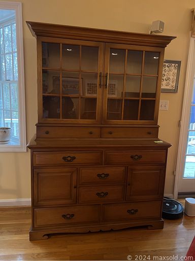 MaxSold Auction: This online auction includes furniture such as an armoire, chairs, china cabinet, desk, shelving units, cubby shelves, bookcases and others, extension ladders, plug aerator, dethatcher, power washer, Husqvarna ride on lawnmower, snow thrower and other yard tools, clothing, shoes, accessories, American Girl doll and accessories, seasonal decor, vintage cameras, books, DJ lights, controller, electronics, hand tools, power tools, ski boots, vintage model train, toy cars, toboggan, kitchenware, small kitchen appliances, workout equipment, treadmill, Endurance elliptical and much more!