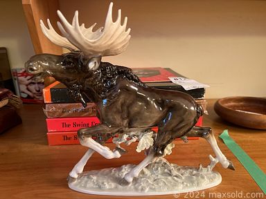 MaxSold Auction: This online auction features teacup/saucer sets, hand tools, yard tools, pressure washer, crocks, patio furniture, wood carvings, steel drum, Hutsherneuther figurine, vintage marbles, recliner lift chair, chest freezer, fitness gear, desks, sewing machine, fabric, carnival glass, golf clubs, safe cabinet, snow shoes, office supplies, area rugs, stamps, costume jewelry, Royal Doulton figurines, and much, much, more!!