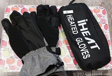 MaxSold Auction: This online auction features heated gloves, heated jackets, golf equipment and accessories, magazine rack, DVD player, black heated vest, heated sweaters, cashmere scarfs, knee massager, cordless heating pad, heated socks and much more.