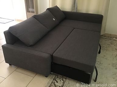 MaxSold Auction: This online auction features furniture such as an Ikea sectional. Ikea futon, Ashley dining table set, extendable dining table, bedroom set, butcher block carts, storage cabinets and others, Champ inversion table, Pro Form treadmill, Kitchenaid mixer, metal tool chest, kitchenware, small kitchen appliances, decor, vases, electric fireplace, Hi-Sense refrigerator and much more!