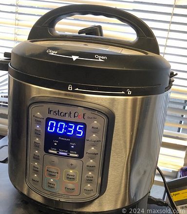 MaxSold Auction: This online auction features small kitchen appliances, picnic items, camping items, Panasonic facial steamer, pots and pans, AB wheel exerciser and other exercise equipment, SKG neck massager, Instant Pot, Sansui Bluetooth speaker, Anni camera system, Excalibur dehydrator, Panasonic over the range microwave and much more!