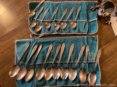 MaxSold Auction: This online auction features kitchen appliances, glassware, kitchen items, dishware, cleaning supplies, antique trunk, bakeware, Royal Albert bone china, fireplace tools, Birks sterling silver items, dehumidifier, TV stand, postcard collection, filing cabinet, furniture, sewing items, trading cards, yard tools and much more.