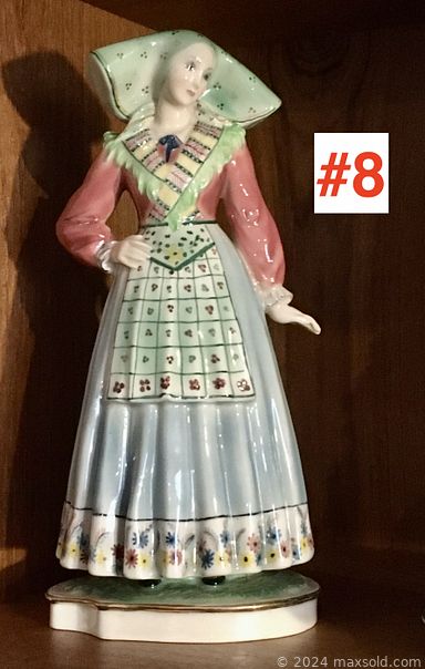 MaxSold Auction: This online auction includes furniture such as a mahogany side table, china cabinet, French Louis XV coffee table, Lane chest, Sklar Peppler console table, dining room table and others, Wedgwood dinner service, flatware, porcelain figures, vintage makeup bags, Art Deco porcelain, Royal Doulton figurines, art glass, Aynsley and other china, crystalware, wall art, vinyl records, assorted games, vintage Tonka truck, brassware, crocks, diecast models, silverplate, Pyrex, antique sewing cabinet, antique Singer sewing machine, oak wall telephone and much more!