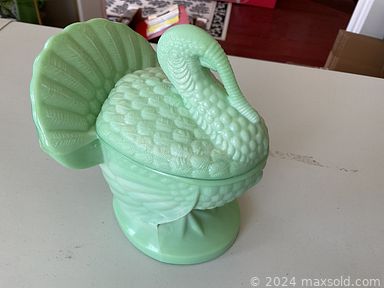 MaxSold Auction: This online auction features jadeite dishes, antique chest, pine cabinet, loveseat, games, vintage marbles, patio, nesting tables, couch, Pyrex ware, pots and pans, corning ware, glassware, barometer, perfume bottle collection, decor, wooden items, Lalique items, Royal Crown Derby, antique dishes, Bunnykins, remote controlled car, toy cars, playing cards, Christmas decorative, musical clown figurines, American flyer train cars, dinky toys, stuffed bunnies, LPs and much more!