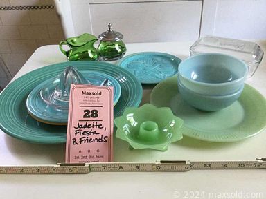 MaxSold Auction: This online auction features Bohemian glass, cameo brooches, ceramic animals, decorative plates, perfume bottles, jadeite, costume jewelry, Beatrix Potter collection, art glass, watches, vintage copper, eyeglasses, depression glass, Lladro figurines, doll furniture, vintage bedroom furniture, accent lamps and much more!