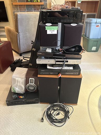 MaxSold Auction: This online auction features farmhouse table & chairs, barrister’s bookcase, baby grand piano, glass top tables, teak furniture, patio furniture, 2 station desk, sectional sofa, TVs, chest freezer, vintage drop leaf table, art pottery, small kitchen appliances, costume jewellery, live plants, area rug, Swarovski figures, printer, accordion, vinyl records, plant pots, lawnmower, golf clubs, outdoor games, and much, much, more!!