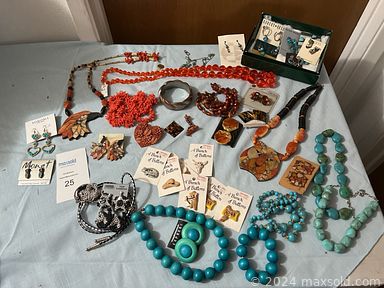 MaxSold Auction: This online auction features player piano, office supplies, kimonos, costume jewelry, watches, dolls, garden art, hand tools, rolling workbench, leather jackets, sewing machine, toys, fabric, hats, and much more!