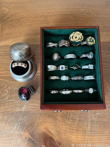 MaxSold Auction: This online auction features items like bed frames, desks, framed paintings, costume jewelry, cabinet, serving trays, home decor, mirrors, glassware, love seats, tools, lamps, Christmas decor and much more!