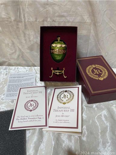 MaxSold Auction: This online auction features Mid Century Bo Borgstrom Mushrooms, vintage puzzles, baseball collectibles, packaged socks, toys, wall art, wood stove toy, comic books, bags, antique yarn winder, Nolan Ryan collectibles, racing sports collectibles, Baby Alive dolls, vintage cameras, Playboy magazines, RT Kelly civil war token, Schwinn roadster tricycle, vintage Bohemian Czech crystal decanters and much more!