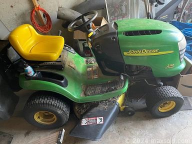MaxSold Auction: This online auction includes John Deere tractor, antique car parts, vintage tools, vintage glassware, furniture such as maple kitchen set, coffee table, antique dining chairs, end tables, and entertainment center, vintage console organ, lamps, small appliances, and much more!