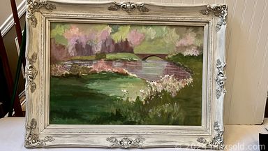 MaxSold Auction: This online auction features furniture such as Fran’s wicker casual dining room set, rocking chair, double dresser, leather-looking futon, folding chairs, stair steps and others, wicker baskets, Chinese silk dress, bags, accessories, jewelry, Thermflo heater, electric items, baseball cards, DVDs, collectible sports magazines, Eiffel Tower jewelry stand, faux plants, canning jars, electric fireplace, Makita lawnmower and much more!