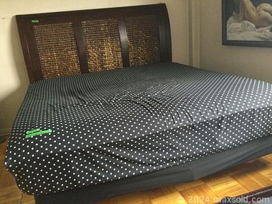 MaxSold Auction: This online auction features walnut media center, are rug, IKEA sofas, granite/glass table,  vintage roll-top secretary desk, wall clocks, crystal lamps, window AC unit, small kitchen appliances,  power & hand tools, Haselton sculptures, art glass, vinyl records, vintage stained glass, area rug, women’s shoes & boots, golf clubs and much more!