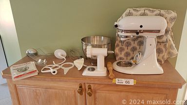 MaxSold Auction: This online auction features bedroom furniture, Murphy bed, men’s clothing, Tiger Oak wall unit, oak dining chairs, The Royals collectibles, teacup/saucer sets, Carnival glass, patio furniture, small kitchen appliances, studio pottery, Le Creuset pots, power & hand tools, and much, much, more!!