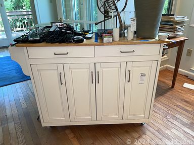 MaxSold Auction: This online auction includes patio seating, lounge chair, bar stools, kitchen island, cabinets, outdoor bench, file cabinet, stools, office chair, desk, buffet, kitchenware, small kitchen appliances, clothing, accessories, rugs, electronics, decor, office supplies, cleaning supplies, lamps, linens, electronics, weight bench and more!