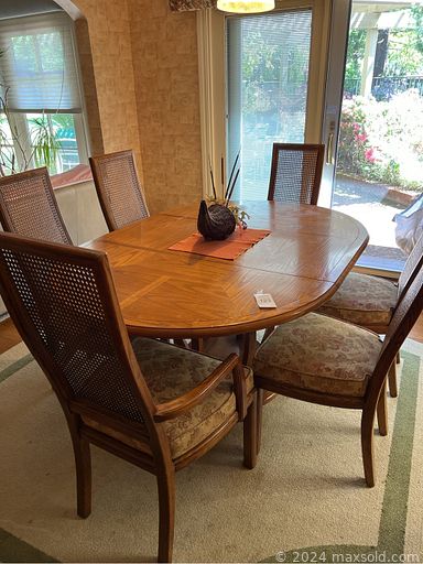 MaxSold Auction: This online auction includes furniture such as a dining table set, couch, chairs, Asian style cabinet, vintage desk, sideboard, china cabinet, bamboo table set, lounge chairs, cement table, room divider, patio chairs, shelving units and others, kitchenware, small kitchen appliances, decor, Noritake and other china, cameras, office supplies, books, CDs, lamps, brassware, rugs, silverware, artworks, garden decor, tools, hardware, seasonal decor, electronics, clothing, shoes, accessories, cleaning supplies, BBQ grill, globe and many more!