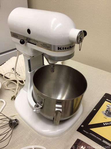 MaxSold Auction: This online auction features KitchenAid mixer & attachments, upright freezer, metal detector, teacup/saucer sets, small kitchen appliances, milk glass, corner desk & chair, new beauty appliances, fishing gear, power & hand tools, chainsaw, and much more!