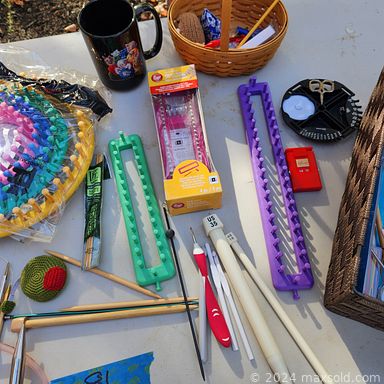 MaxSold Auction: This online auction features a Zeny washing machine, crafting supplies, fabric swatches, books and magazines, vintage Gameboys, Cherished Teddies collection, Beanie Babies, kitchenware, small kitchen appliances, cameras, DVDs, desktop umbrella swift yarn spinner, home health aids, bicycle, Janome sewing machine, display stands, office chair and much more!