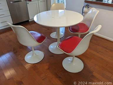 MaxSold Auction: This online auction features art pottery, signed wall art, power & hand tools, Knoll table & chairs, desks & chairs, costume jewelry, rugs, room divider, aerobeds, LeCreuset, Runtal radiator, sectional sofa, La-Z-Boy recliner, clay pots, pressure washer, BBQ grill, patio furniture, wood chest, refrigerator, and much more!