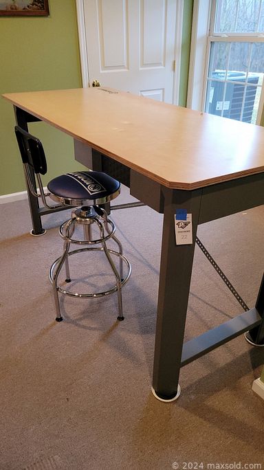 MaxSold Auction: This online auction features 65” Samsung TV, furniture such as cherry cabinets, vintage maple chair, Kobalt work table with seat, vintage ice box, brown leather chair, and wood armoire, exercise equipment, cameras, pottery, glassware, lamps and much more!