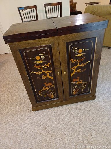 MaxSold Auction: This online auction features items like a highchair, steamer, framed art, women\'s gowns, luggage, bedroom furniture, dresser, rug, Egyptian art, posters, electronics, games, stone figures, tools, kitchenware, glassware, bench, coat rack, wood barstools, tea sets, recliner and much more!