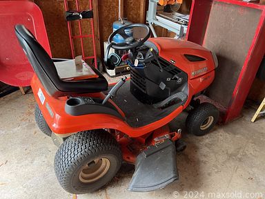 MaxSold Auction: This online auction features lawn tractor, yard tools, push mower, power & hand tools, upright freezer, rolling toolbox, fishing gear, sports equipment, snowblower, welding tools, desks, antique furniture, sterling silver spoons, plumbing supplies, painting supplies and much more!