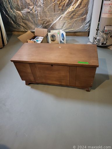 MaxSold Auction: This online auction features grandfather clock, swivel chairs, art glass, settee, electric bed, framed artwork, home health aides, exercise equipment, futon, craft supplies, art pottery, teak furniture and much more!