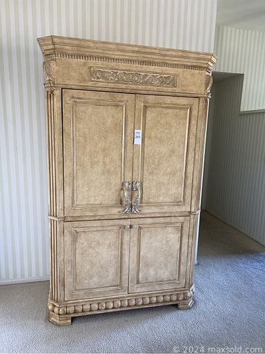 MaxSold Auction: This online auction includes furniture such as an elephant coffee table, couch, chairs, dining table sets, tables, armoire, bed frame and others, wall art, electronics, decor, light fixtures, linens, small kitchen appliances, kitchenware, cleaning supplies, outdoor tools and more!