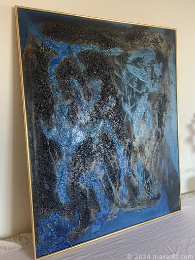 MaxSold Auction: This online auction features abstract paintings, small kitchen appliances, art glass, decorative plates, decanters, art pottery, teapot collection, desk, wood & glass table, S & P shakers, men’s neckties, and much, much, more!!!n