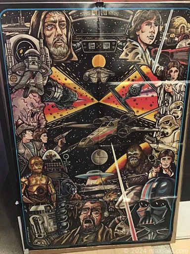 MaxSold Auction: This online auction features Star Wars posters, antique clock, vintage pottery, Marvel & DC comics, sports and non-sports trading cards, model plane,  plush dolls, monopoly game, Marvel figurines, Retro art prints, movie posters, puzzles, Gathering cards, gaming dice, LPs, storage cases, action figures, collection of diecast vehicles, books, DVDs, ceramic mugs, magazines and much more!