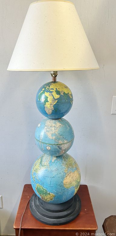 MaxSold Auction: This auction features Lalique Dove, Vaseline Glass, Oil Paintings, Baccarat Paperweight, Turned Candleholders, Lamps, Glass Mask, Art Glass Bowl, Lectern, Watch Clock, Globe, Novelty Tea Pot, Vintage Photos, Camera  , and much much more!