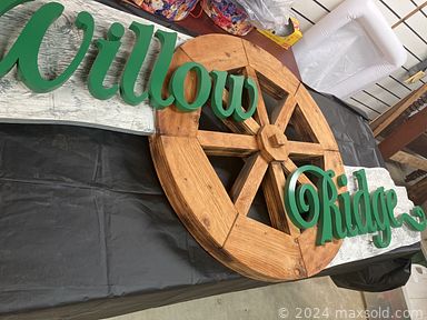 MaxSold Auction: This online auction features sewing machines, craft supplies, generator, air compressor, stained glass chandelier, small kitchen appliances, cookie jar, oil lamps, antique dresser, antique spinning wheel, collector plates, vintage books, antique wool winder, teacup/saucer sets, doll making supplies, Royal Doulton figurines, crocks, antique settee, fabric, collector spoons, games, and much, much, more!!!