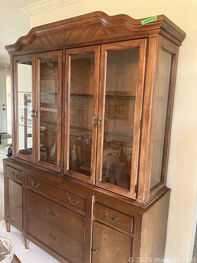 MaxSold Auction: This online auction includes furniture such as a china cabinet, dining table set, queen bedframe, midcentury shelving units, dressers, console table, upholstered chairs, loveseat, patio chairs and others, kitchenware, small kitchen appliances, china, silverplate, Royal Doulton and other figurines, seasonal decor, gardening tools,  BBQ grill, hand tools, power tools, office supplies, accordion, vintage Polaroid, board games, books, rugs, accessories, electronics, clocks and many more!