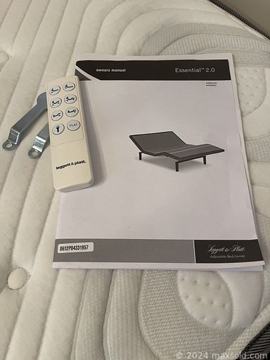 MaxSold Auction: This online auction features furniture such as a Leggat and Platt adjustable bed, chairs, dresser, nightstands, desks, sofa, bookshelves, bench, oak kitchen table and others, kitchenware, small kitchen appliances, Bunnykins, Pyrex, chest freezer, vintage luggage, Samsung TV, wall art, Bissell cleaner, linens, decor, accessories, vintage sewing box, seasonal decor, vintage hanging light and much more!