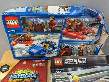 MaxSold Auction: This online auction features sports trading cards, smart watches, pet products, toys, DVDs, vintage golf clubs, jewelry, bike, hoverboard, DVDs, vintage glass, fitness gear, solar fountains, art & craft supplies, and much, much, more!!