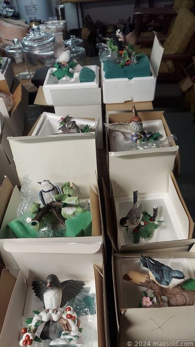 MaxSold Auction: This online auction features, Lenox, Jewelry, Dale Tiffany Lamps, Tools, Collectibles, Fishing, Cast Iron Door Stops, Outdoor Decor, Electronics, Primitives, Folk Art, Records, CDs, Toys, Small Kitchen Appliances, Candles, Doll Houses w/Accessories, Weight Bench, Mid Century, Antique Piano Stool, Stained Glass, Thomas Kinkade, VHS/DVD, Sony Surround Sound, TV, Ice Cream Parlor Chairs, Crafting Supplies, Crochet Kits, Rooster Collection, Watermelon Collection, Coca Cola Collectibles, Books, Kenwood Stereo System, Christmas, Red Hat Society, Ethan Allen Furniture, Art Glass, Needlepoint, Fitness Gear, Live Plants, Boyds Bears, Dolls, Finger Vases, Birdhouses, Milk Glass, Tea Cart and much more.