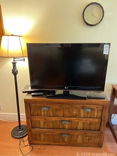 MaxSold Auction: This online auction includes furniture such as a dining table, chairs, dressers, La-Z-Boy couch, file cabinet, china hutch, bookshelf and others, decor, Wurlitzer piano, mirror, books, lamps, rugs, kitchenware, clock, baskets, jewelry, Fostoria glass and more!