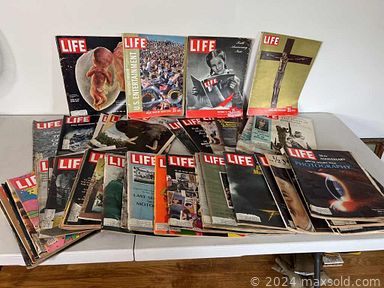 MaxSold Auction: This online auction features vintage phonograph, vintage trunk, board games, tall ship models, office supplies, ceramic crocks, antique dresser, vintage books & magazines, sewing notions, antique barrister bookcases, printer, area rugs, upright piano, vintage autoharp, grandfathers clock, yard tools, garden supplies, steins, hand tools, tin toys and much more!