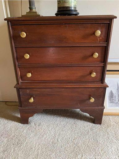 MaxSold Auction: This online auction features jewelry, artworks, furniture, lamps, mirror, clock, flatware, figurines, glassware, silverplate, serving dishes, pottery, Christmas decor, Spode Christmas dishes, DVDs, girandoles, books, planters, patio, purses, garden figurines, tools and much more!