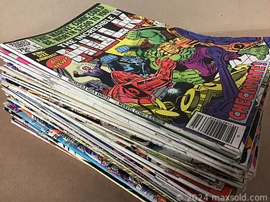 MaxSold Auction: This online auction features magazines, non-sports trading cards, Birks military spoon, Harley Davidson set, comics, wooden buddha, jewelry box, dolls, crock jug, diecast vehicles, Plano storage cases, Royal Worchester porcelain container, thermos, art prints, plush dolls, framed puzzles, newspaper clippings, rough-rider tickets, Wade tea figurines, thermos, collector spoons, football uncut cards, posters, computer keyboards,  butter churn, LPs, X-box games, Marvel/DC booster boxes and much more.