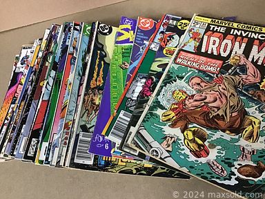 MaxSold Auction: This online auction features Star Wars collectibles, soapstone carving, toys, Pokemon cards, comics, video games, model kits, collectible insulator, vintage advertising, movie art prints, leather mask, O scale train tracks, Legos, storage cases, vinyl records, gaming dice, X-men figures, art pottery, teacup/saucer set, carded Hotwheels, sports trading cards, antique cuckoo clock and much more!