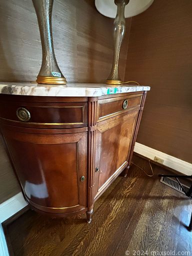 MaxSold Auction: This online auction features wall mirrors, baby grand piano, metal/glass tables, chaise lounge, antique side table, sofas, dining tables & chairs, leather furniture, area rugs, TVs, wine cooler, canvas wall art, decorative pillows, DVDs, watches, and more!