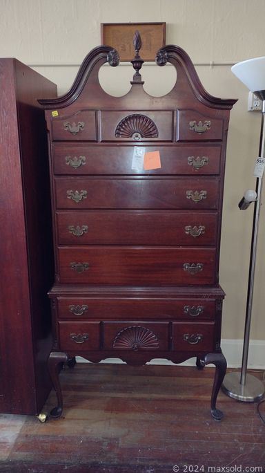 MaxSold Auction: This online auction features furniture such as a vintage MCM velveteen sofa, end tables, desktop, queen bedframe, vintage tables, media stand, bookshelves, sideboard, armoire, chair, bar stools, office chair, cabinet, dinette set, mahogany dresser, wardrobes and more, lamps, wall decor, Franklin Mint collector's plates, books, John Deere kitchenware, toys, whiskey barrel, religious decor, costume jewelry, music player, lighting fixtures, exhibit cases, home health aids, craft supplies, kitchenware, small kitchen appliances, metal art, electronics and much more!